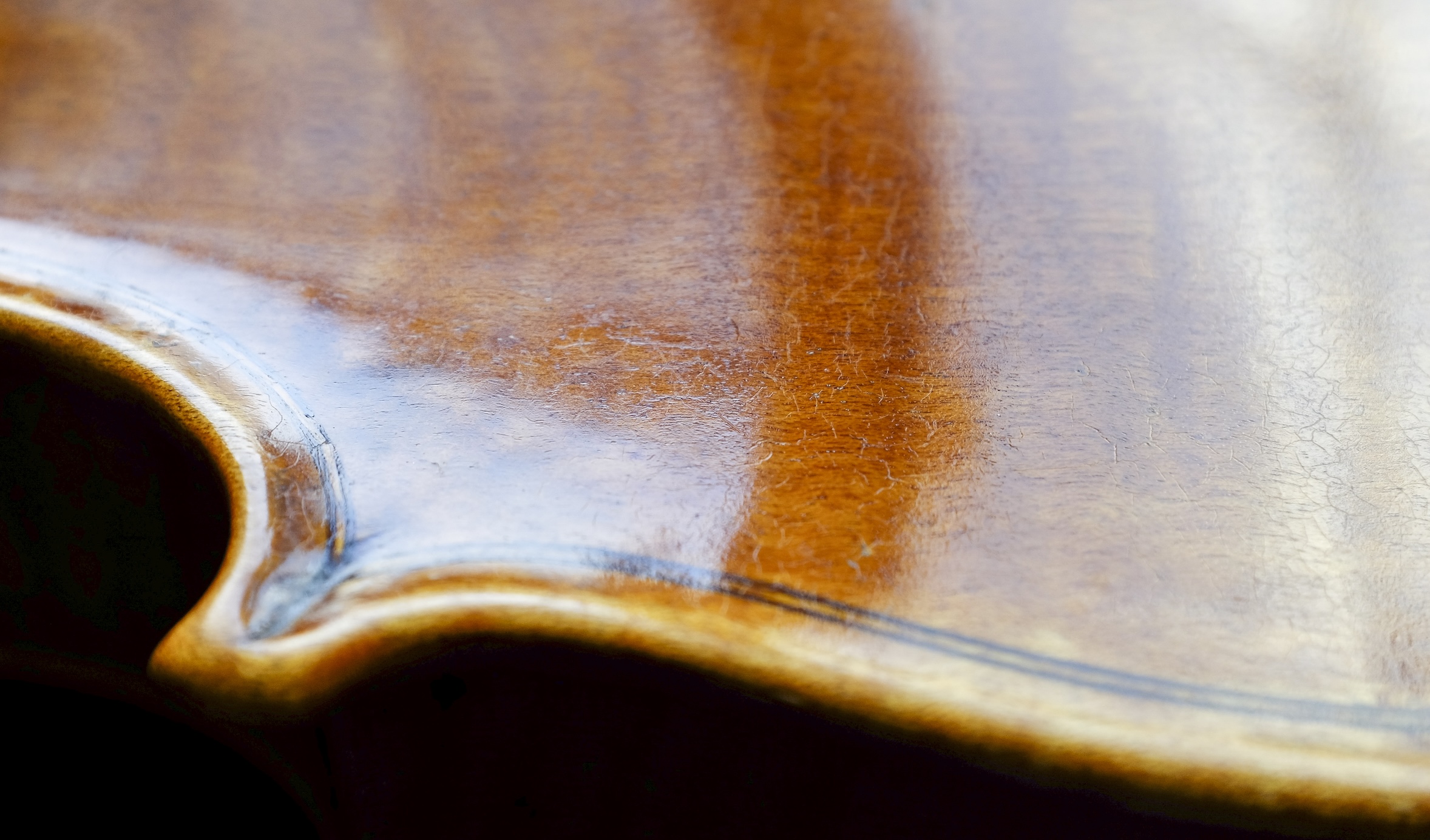 Violin Wood Grain Detail